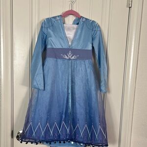 Disney Elsa Light and Deep Blue Princess Gown with Sparkle Trim